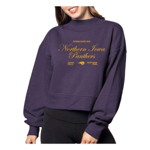 Northern Iowa Panthers Chicka-D Women's Crew Medium Purple
