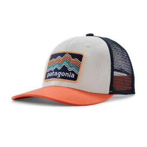 Kids' Patagonia Trucker Snapback Hat One Size Ridge Rise Stripe
