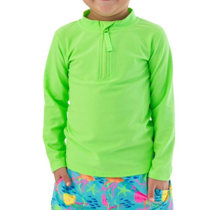 Boys' RuggedButts Long Sleeve Zipper rash-guards