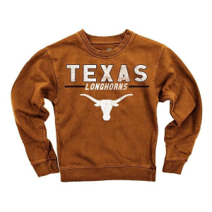 Wes and Willy Girls' Texas Longhorns Fleece Crew