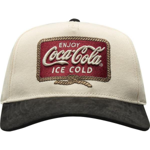 American Needle Coke Snapback Hat One Size Ivory/Black