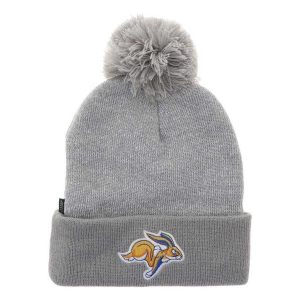 South Dakota State Jackrabbits Legacy Athletic Pom Cuff Kids' Beanie One Size Grey Heather