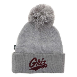 Montana Grizzlies Legacy Athletic Pom Cuff Kids' Beanie One Size Grey Heather