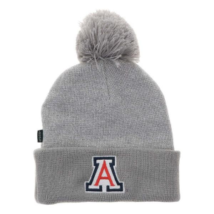 Arizona Wildcats Legacy Athletic Pom Cuff Kids' Beanie One Size Grey Heather