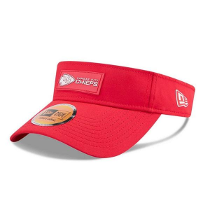 Kansas City Chiefs New Era 2025 Sideline Visor One Size Red
