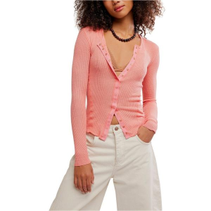 Women's Free People Cardigan Going Places Medium Coral