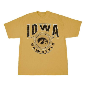 Iowa Hawkeyes Blue 84 Average High T-Shirt 2XLarge Mustard