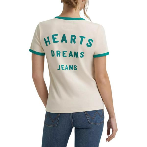 Women's Wrangler X Lainey Wilson Hearts Dreams Ringer T-Shirt Small Birch