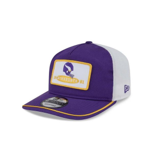 Minnesota Vikings New Era Golfer Patch Adjustable Hat One Size Purple