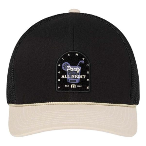 TravisMathew Beer Break Golf Snapback Hat One Size Black