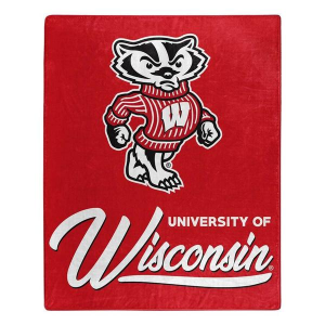 TheNorthwest Wisconsin Badgers Signature Raschel Throw Blanket