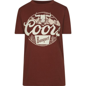 Bowie Industries Coors Banquet Western Rope T-Shirt Large Rust