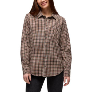 Women's prAna Golden Canyon Long Sleeve Flannel Medium Tawny