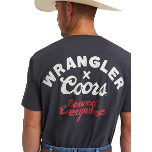 Men's Wrangler x Coors Served Everywhere T-Shirt 2XLarge Black