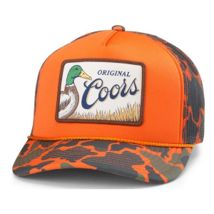 American Needle COORS Mallard Foamy Snapback Hat One Size Orange