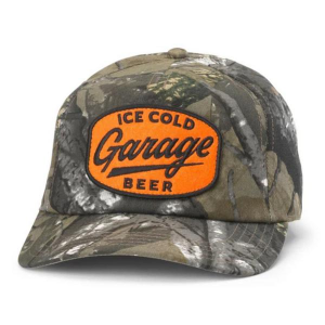 American Needle Camo Roscoe Garage Beer Snapback Hat One Size Camo