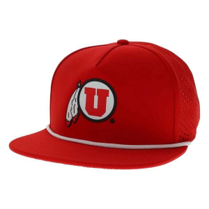 Utah Utes Legacy Country Club Wordmark Adjustable Hat One Size Red