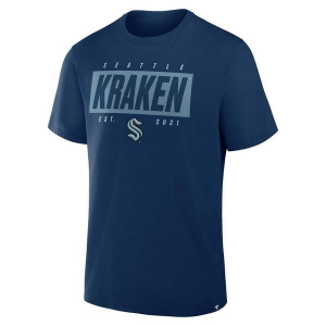 Seattle Kraken Fanatics Penalty Box T-Shirt Medium Navy