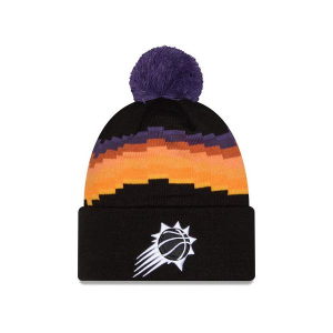 Phoenix Suns New Era 2025 City Edition Pom Beanie One Size Black