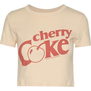 Women's Junk Food Cherry Coke Baby T-Shirt Large Pink