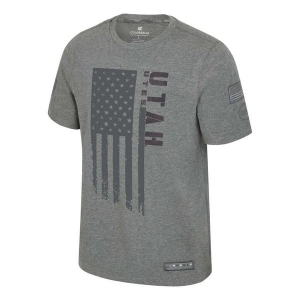 Utah Utes Colosseum Operation Hat Trick Active Duty T-Shirt Medium Heather Grey
