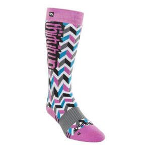Women's Thirty Two Boots Women's Merino Socks Mid Calf Snowboarding Socks L/XL Purple