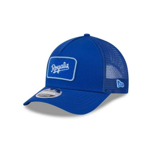Kansas City Royals New Era Tonal Patch 9Forty Adjustable Hat One Size Blue