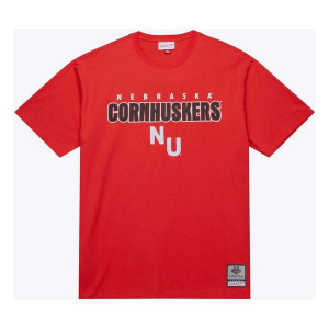 Nebraska Cornhuskers Mitchell and Ness Throw Back T-Shirt XLarge Red