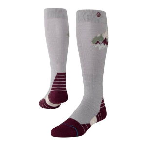 Women's Stance Performance Wool Knee High Snowboarding Socks Medium Peaks/Fig