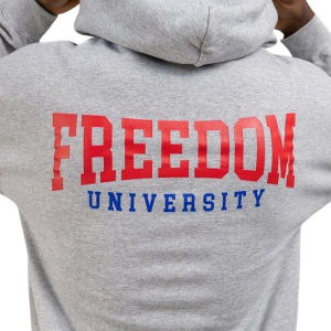 Grunt Style Freedom University Work Hoodie Medium Stone Grey