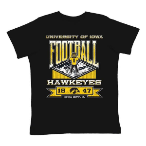 Iowa Hawkeyes USCAPE Victory Kids' T-Shirt XLarge Black