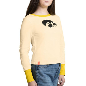 Iowa Hawkeyes Lusso Style Women's Trixie T-Shirt Medium Marigold