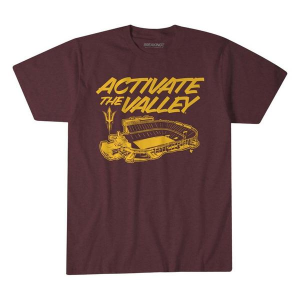 Arizona State Sun Devils BreakingT Activate The Valley T-Shirt Medium Maroon
