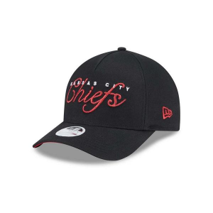 Women's Kansas City Chiefs New Era Metallic 9Forty Adjustable Hat One Size Black