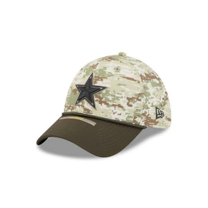 Dallas Cowboys New Era 2025 Salute To Service 39Thirty Stretch Fit Hat M/L Camo