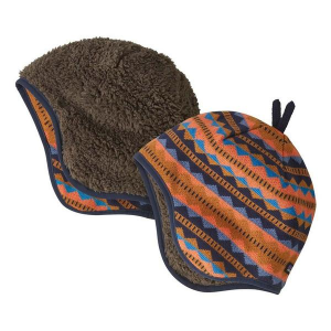 Patagonia Reversible Beanie Baby 0/3 mo. Diamond Stripe/Talon Gold