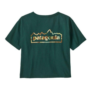 Women's Patagonia Unity Fitz Easy Cut Responsibili-Tee T-Shirt XLarge Cascade Green