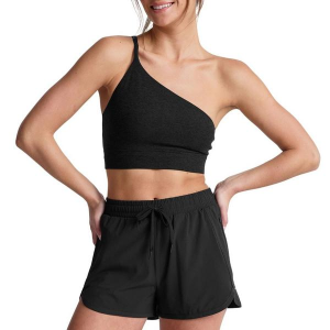 Women's Beyond Yoga Spacedye One Shoulder Long Line Sports Bra XLarge Darkest Night