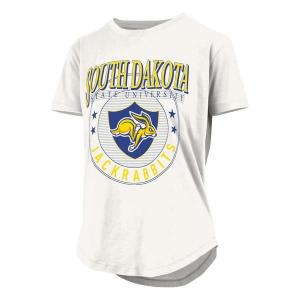 South Dakota State Jackrabbits Pressbox Women's Irvine Prep T-Shirt XLarge White