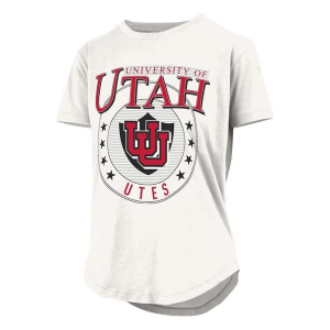Utah Utes Pressbox Women's Irvine Prep T-Shirt Large White