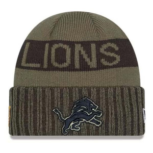 Kids' Detroit Lions New Era 2025 Salute To Service Beanie One Size Moss