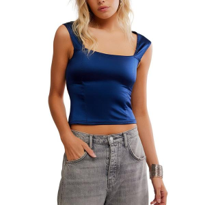 Women's Free People Shine On Square Neck Tank Top Medium Cosmic