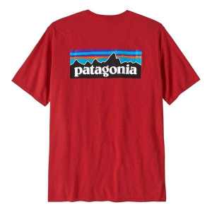 Men's Patagonia P-6 Logo Responsibili-T T-Shirt 2XLarge Amanita Red