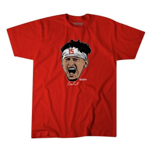 BreakingT Toddler Kansas City Chiefs Patrick Mahomes Swag Head T-Shirt