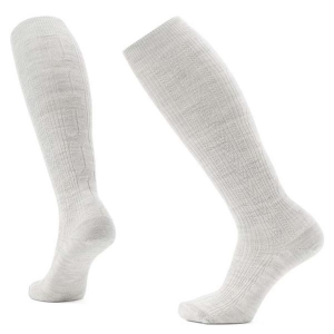 Smartwool Everyday Zero Cushion Lifestyle Cable High Knee High Socks Medium Ash