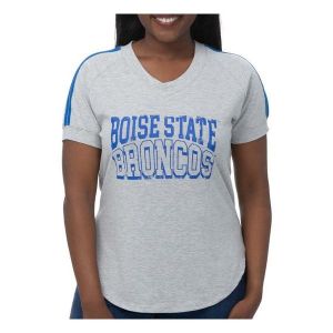 Boise State Broncos ZooZatZ Women's Hot Mama T-Shirt XLarge Grey Heather