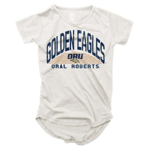 Wes and Willy Girls' Oral Roberts Golden Eagles 2024 Basic Logo T-Shirt
