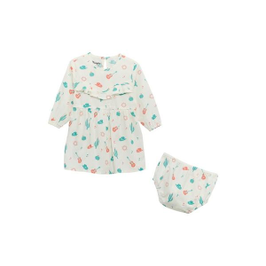 Girls' Wrangler Printed Ruffle Dress 24 mo. White