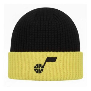 Kids' Utah Jazz New Era Waffle Beanie One Size Black