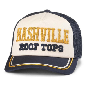 American Needle Nashville Radler Snapback Hat One Size Navy Ivory